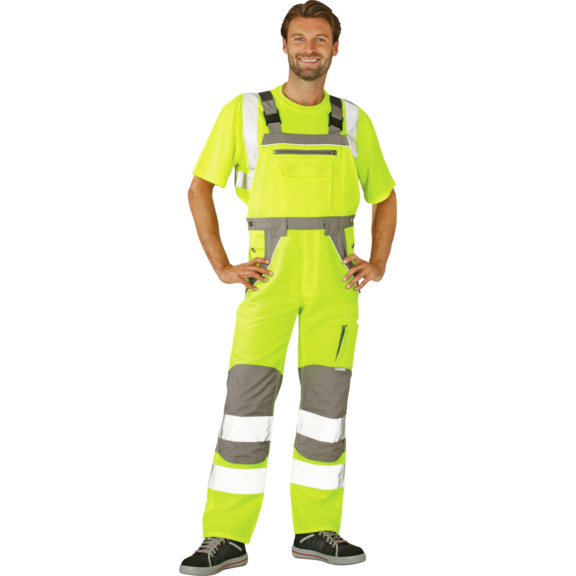 Salopette haute visibilite homme PLANAM Plaline jaune zinc taille 102