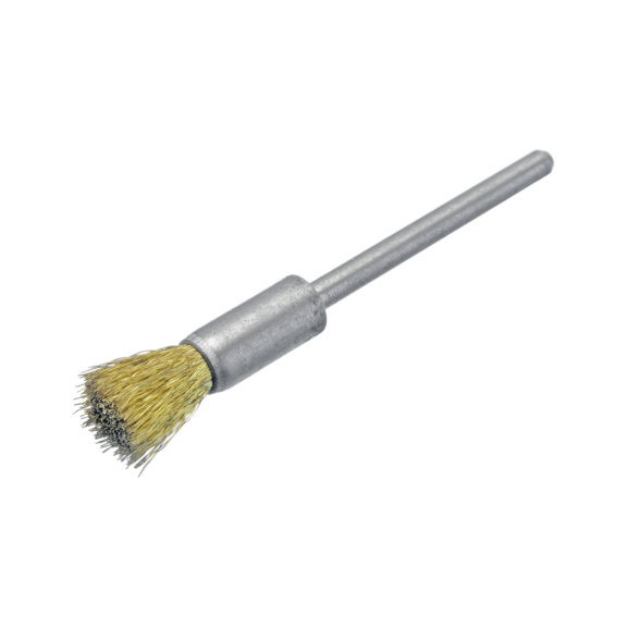 Brosse pinceau/brosse miniature ATORN, laiton 0,10 Ø5x3 - Brosses miniatures, brosses pinceau sur tige/coniques/rondes