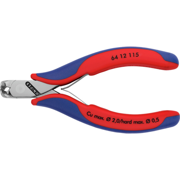 KNIPEX Elektronik-Vornschneider 115 mm mit kleiner Facette - Elektronik-Vornschneider