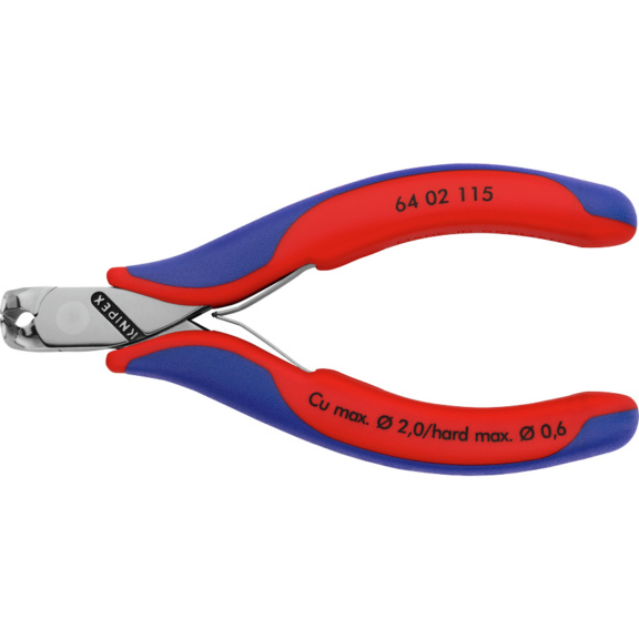 KNIPEX Elektronik-Vornschneider 115 mm mit Facette - Elektronik-Vornschneider