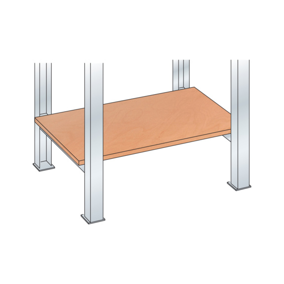 43.248.000 LISTA, Ablageboden (BxTxH) 2000x610x20mm - Ablageboden