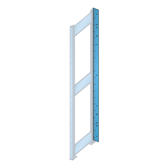 50.373.010 LISTA, Rückwandkoppler L1006 (BxH) 80x2500mm R5012 - Rückwandkoppler