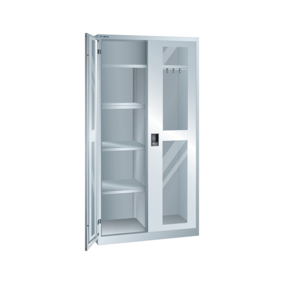 57.540.020 LISTA, Flügeltürschrank (BxTxH) 1000x500x1950mm RFID Lock R7035 - Flügeltürenschrank