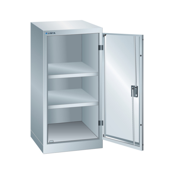 57.509.020 LISTA, Flügeltürschrank (BxTxH) 500x580x1000mm RFID Lock R7035 - Flügeltürenschrank