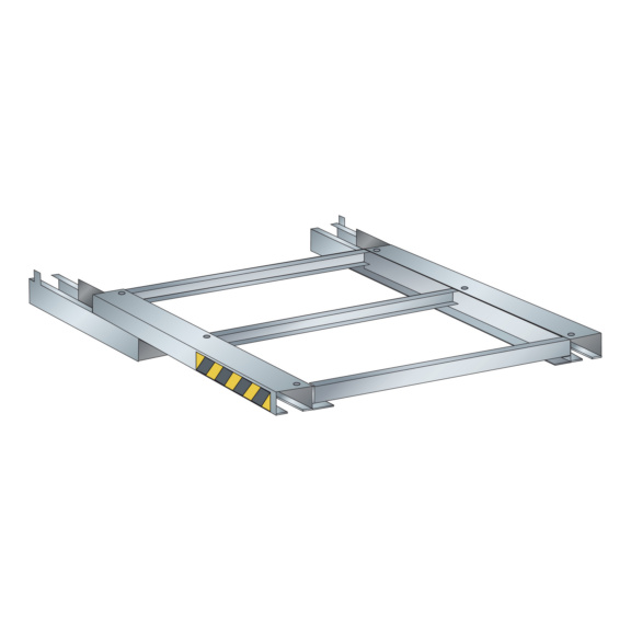 73.213.020 LISTA, Auszugrahmen (BxTxH) 1090x1060x180mm 900kg R7035 - Auszugrahmen