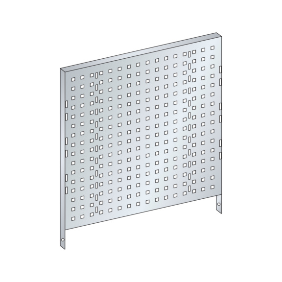 81.080.020 LISTA, Lochrückwand (BxH) 660x640mm R7035 - Zubehör Werkzeugwagen