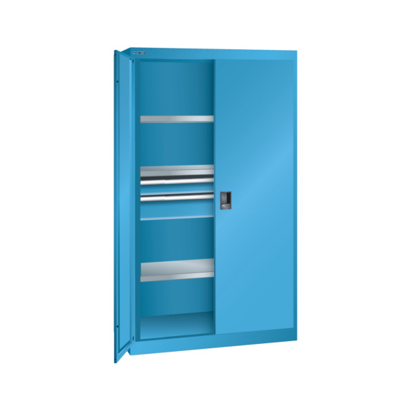 LISTA arm. chges ldes porte rab. db 54x27E 1100 x 641 x 1950 mm verr. RFID R5012 - Armoire pour charges lourdes