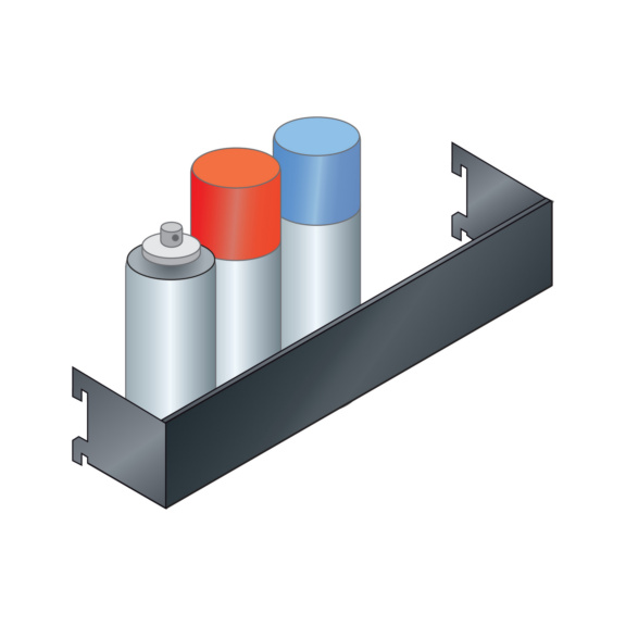 81.083.000 LISTA, Spraydosenhalter (BxTxH) 380x74x70mm - Zubehör Werkzeugwagen