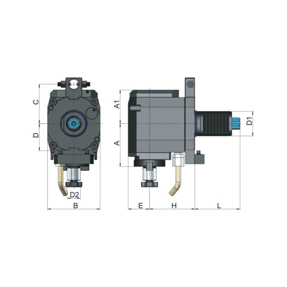 82RA30K16A055C40 EROGLU, Radial Fräskopf Fräsdornaufnahme DIN 6357 Sauter-Revolver DIN 5482 Typ A VDI30 16-55 C=40 - Radialhalter