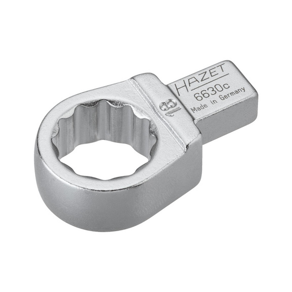 Tête interchangeable HAZET 24 mm avec douille enfichable carrée 14 x 18 mm - Adaptateur à œil