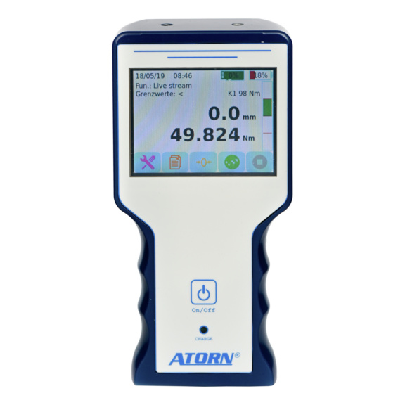 ATORN elektronischer Zug- und Druckkraftmesser mit Encoder Typ ZD3 MB 0-1000 N - Zug- und Druck-Handkraftmessgeräte mit Encoder