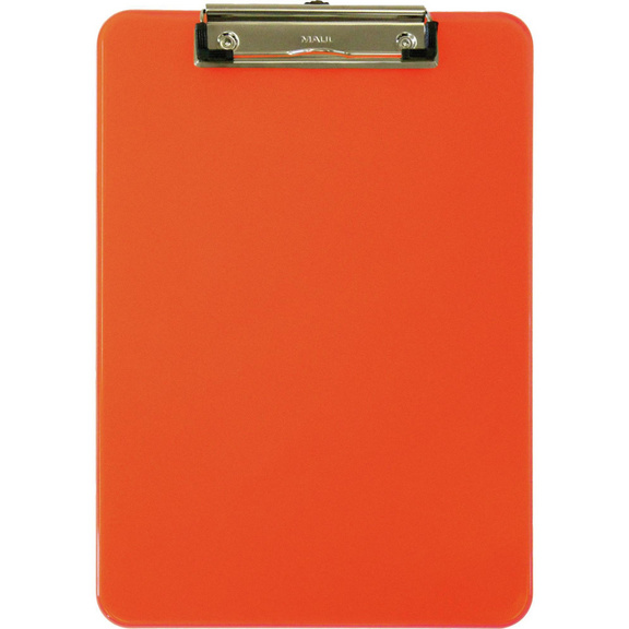 MAUL Schreibplatte MAULneon Format A4 Farbe orange - Klemmbrett MAULneon