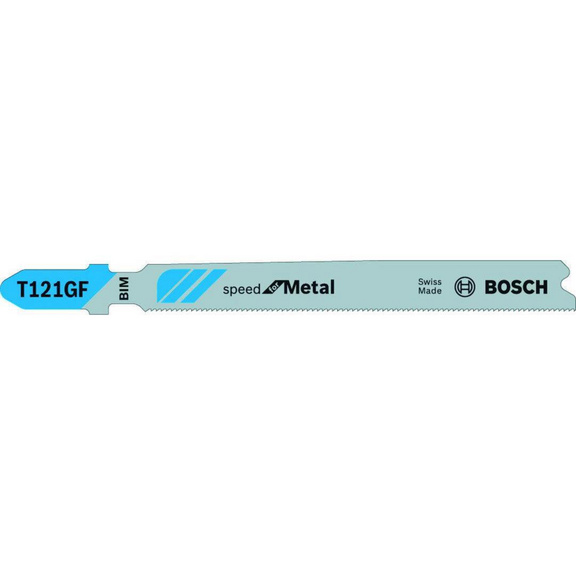 BOSCH Stichsägeblätter 2608636696 T 121 GF - Bimetall-Stichsägeblätter T 121 GF Speed for Metal