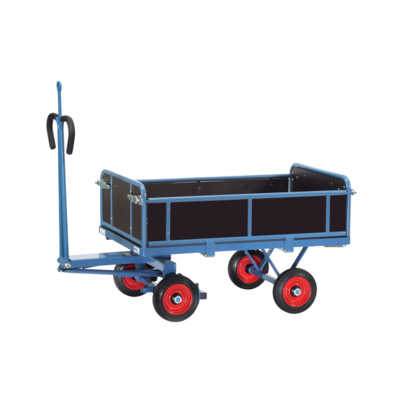 Handpritschenwagen 6453 V mit Zugöse Tragfähigkeit 700 kg Ladefläche 1200x800 mm - Handpritschenwagen 2-Achser