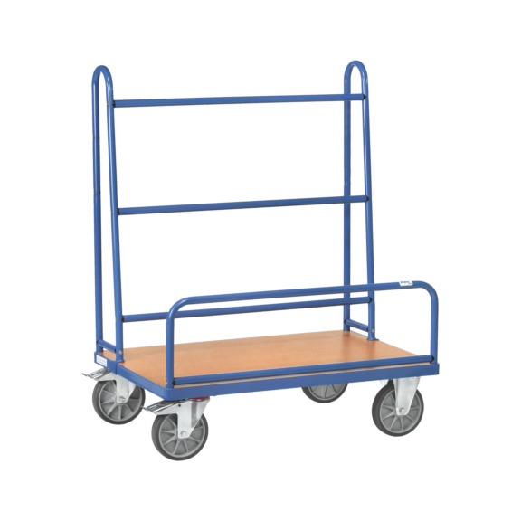 Chariot pour plaques 4413, cap. ch. 600 kg, zone de ch. 1 270 mm x 535 mm - Chariot de transport de planches