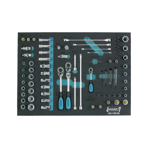 HAZET Steckschlüssel Satz 90-teilig 139/90 - Werkzeugsortiment