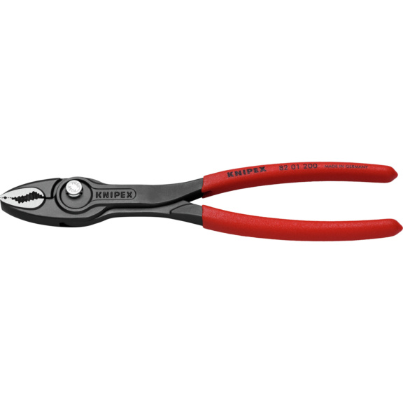 KNIPEX, pince préhension frontale TwinGrip 200 mm polie, manchons préhension PVC - Pince de préhension frontale