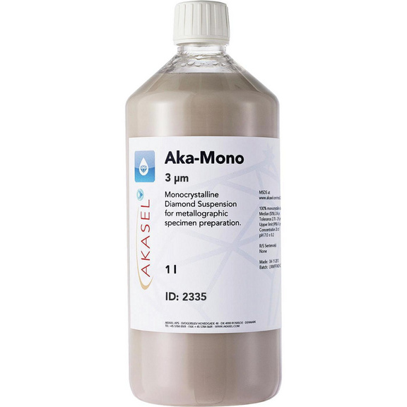 AKASEL AKA-MONO Diamantsuspension 3µm 1 Liter - Diamantsuspension Aka-Mono