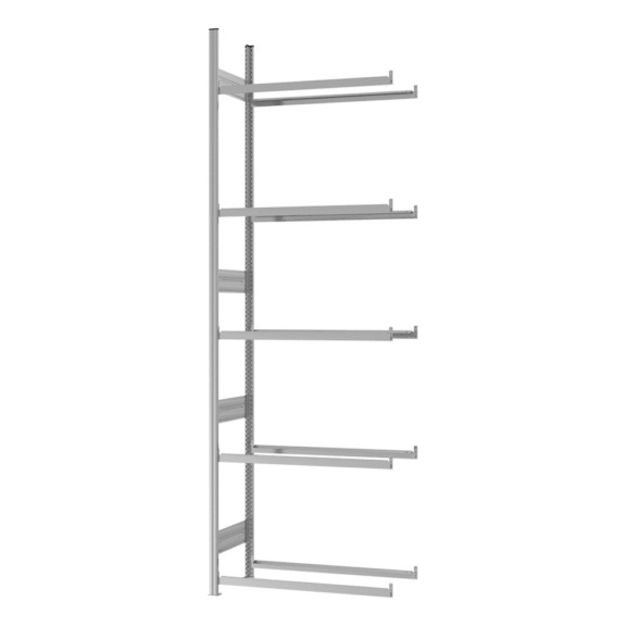 HOFE Reifenregal-Anbaufeld 1000x400 mm, 5 Ebenen verzinkt, Traglast 150 kg - Reifenregal, einseitig