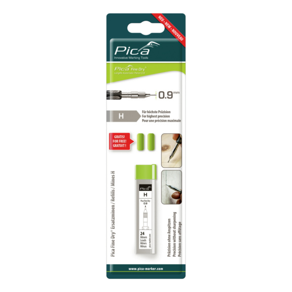 Pica Fine-Dry Minen-Set H - SB-Version - Fine Dry® Ersatzminen 0.9