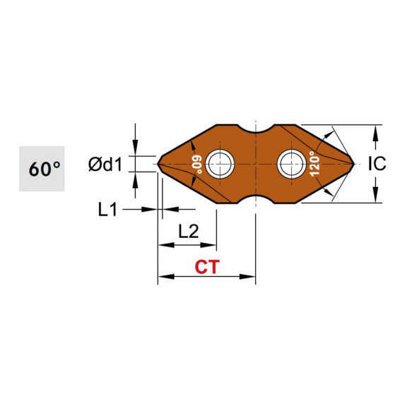  - S9MT, ACE Anbohrer-Wendeschneidplatten