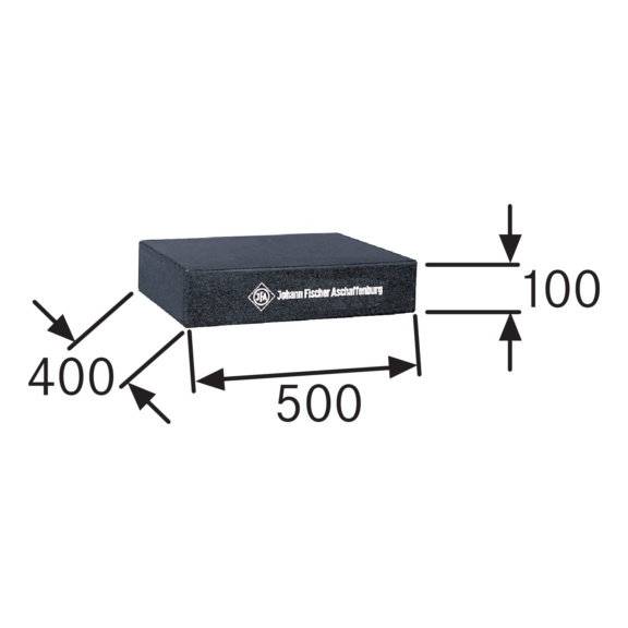 JFA Messplatte und Kontrollplatte 500x400 mm Gen. LAB - Mess- und Kontrollplatte