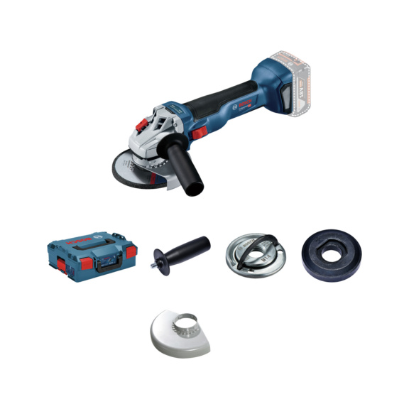 BOSCH Akku-Winkelschleifer GWS 18V-10 Solo Version L-BOXX und Einlage - Akku-Winkelschleifer GWS 18V-10 Professional