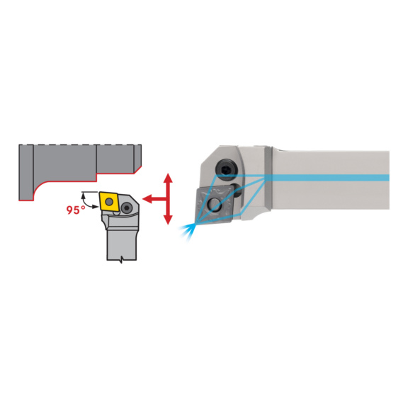 ATORN Klemmhalter PCLNR 2020 K12 IK G1/8 - PCLN Klemmhalter mit Innenkühlung Negativ