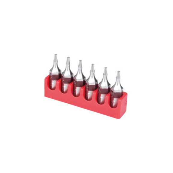 0-TPK-B01-TX15-25 SLOKY, 25 mm Bits für TORX&nbsp;Schrauben, 6 Stück - Bits für Drehmoment Schraubendreher für TORX Schrauben