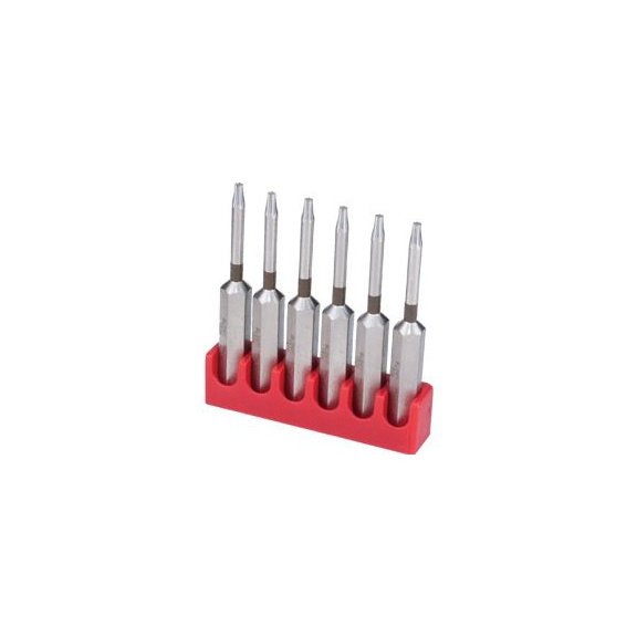 0-TPK-B01-TX08-50 SLOKY, 50 mm Bits für TORX&nbsp;Schrauben, 6 Stück - Bits für Drehmoment Schraubendreher für TORX Schrauben