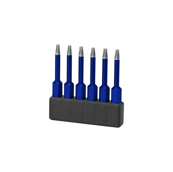 0-TPK-B02-08IP-50 SLOKY, 50 mm Bits für TORX PLUS Schrauben, 6 Stück - Bits für Drehmoment Schraubendreher für TORX PLUS Schrauben