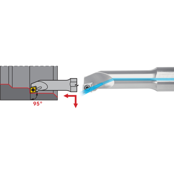 ATORN SCLC Bohrstange abgesetzt Stahl Positiv Rechts A 0810 J SCLC R/L 06 - SCLC Bohrstange abgesetzt Stahl Positiv Rechts