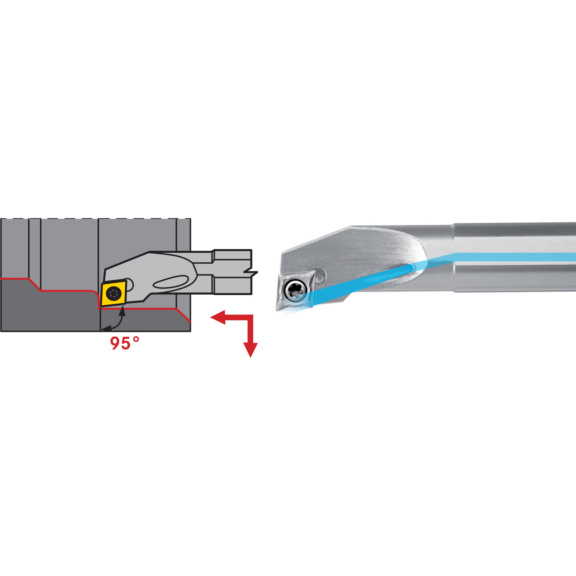 ATORN SCLC Bohrstange Stahl Positiv Links A 12 R SCLC R/L 06 - SCLC Bohrstange Stahl Positiv Links