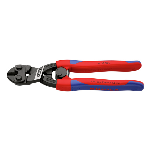 KNIPEX Kompakt-Bolzenschneider CoBolt 205mm mit Schneidenaussparung/Verriegelung - CoBolt Kompakt-Bolzenschneider 205 mm