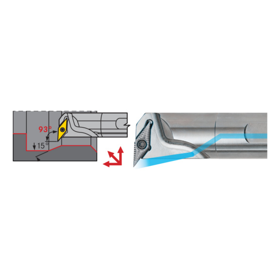 ATORN Bohrstange HPT A25R SVUBL 16 N - SVUB Bohrstrange HPT Positiv Rechts