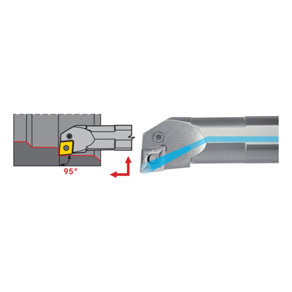 ATORN PCLN Bohrstange mit Spannfläche Stahl Negativ Links A 25 R PCLN R/L 12 - PCLN Bohrstange mit Spannfläche Stahl Negativ Links