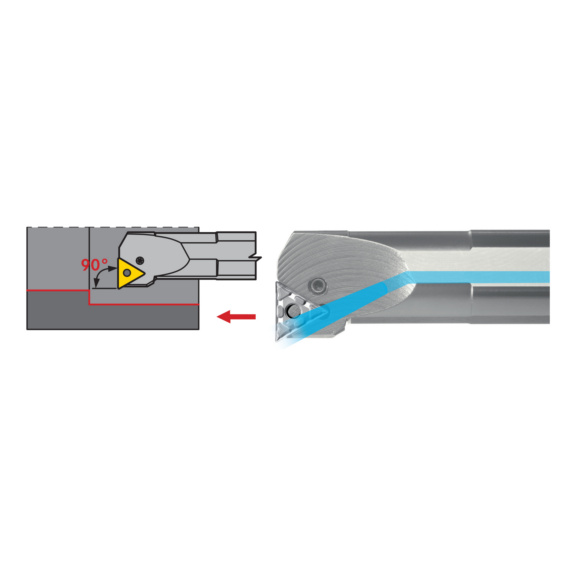 ATORN PTFN Bohrstange Stahl Negativ Rechts S 25 T PTFN R/L 16 - PTFN Bohrstange Stahl Negativ Rechts