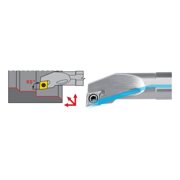 ATORN SCLC Bohrstange HSS Positiv Rechts AH 12 M SCLC R/L 06 - SCLC Bohrstange HSS Positiv Rechts