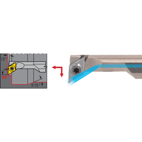 ATORN SDQC Bohrstange abgesetzt Stahl Positiv Links A 1012 K SDQC R/L 07 - SDQC Bohrstange abgesetzt Stahl Positiv Links