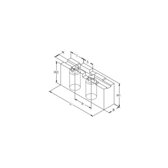 398525449700 BISON, weiche Aufsatzbacken SGM Z5PS 250-01 F, 3 Stück - Aufsatzbacken weich