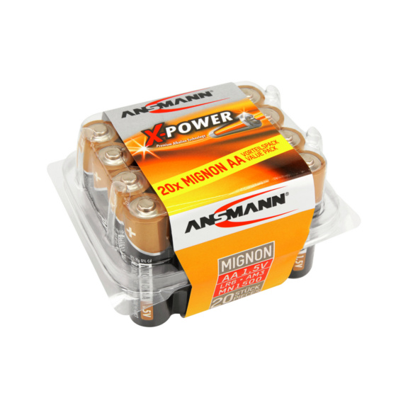 ANSMANN X-Power Alkaline Typ AA Batterien 20er Pack - Batterien X-Power Alkaline Premium AA