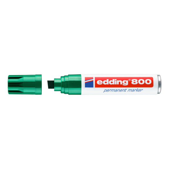 EDDING 800 Permanentmarker Farbe grün Keilspitze 4-12 mm für breite Markierungen - e-800 permanent marker