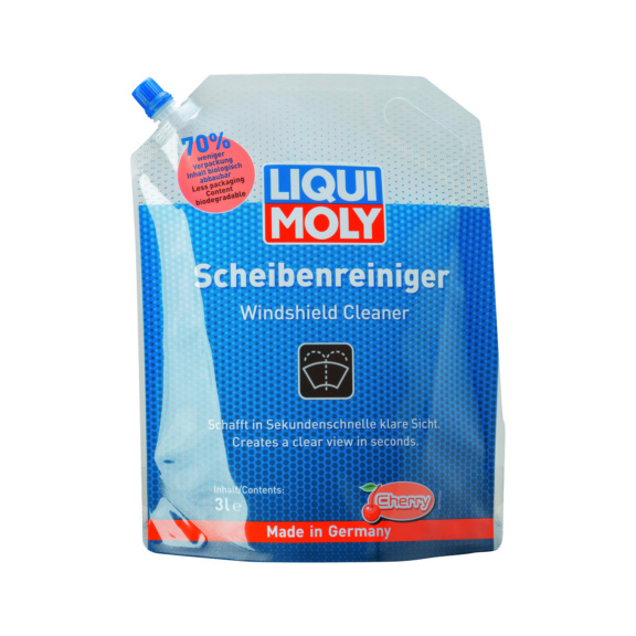 LIQUI MOLY Scheibenreiniger Kunststoffbeutel 3 l Kirscheduft Dichte 1,00 g/cm³ - Scheibenreiniger Citrus