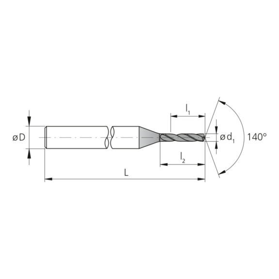 3CD.040420.S, CrazyDrill Steel 4xd Ø4.20 mm beschichtet - 3CD, VHM Hochleistungsbohrer