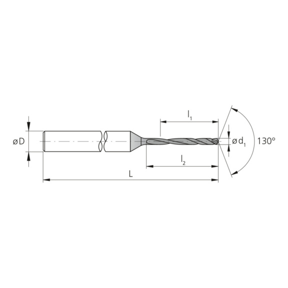 3CD.120165.IN, CrazyDrill SST-Inox IN 12xd Ø1.65 mm beschichtet - 3CD, VHM Hochleistungsbohrer