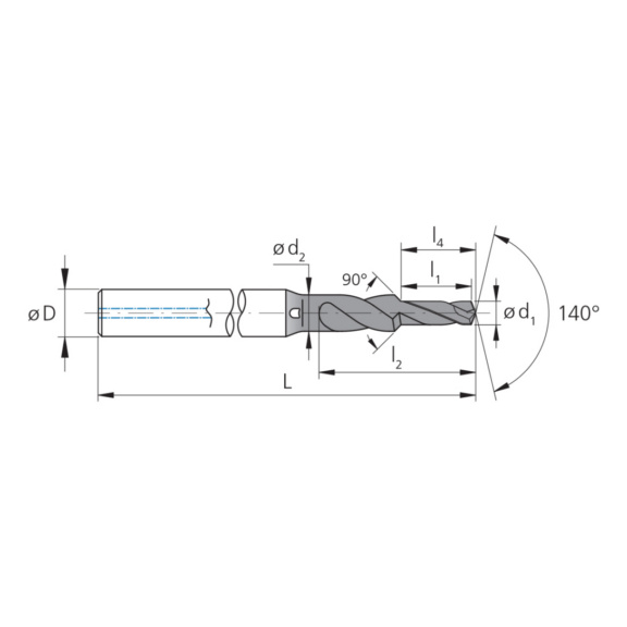 3PD.01600.090.IK, CrazyDrillPilot SST-Inox 3xd Ø1.60 mm beschichtet - 3PD, VHM Hochleistungsbohrer