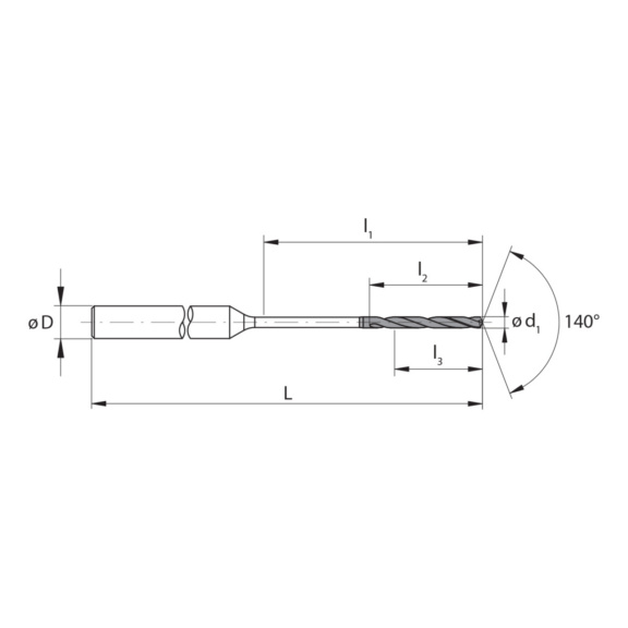 3CFS.20120.1, CrazyDrill Flex Steel 20xd Ø1.20 mm beschichtet - 3CF, VHM Hochleistungsbohrer