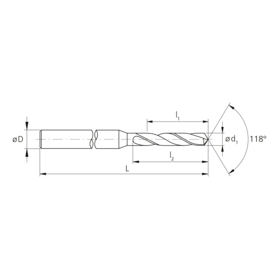 3MD.210079.0, MiquDrill 210 / Ø0.79 mm unbeschichtet - 3MD, VHM Hochleistungsbohrer