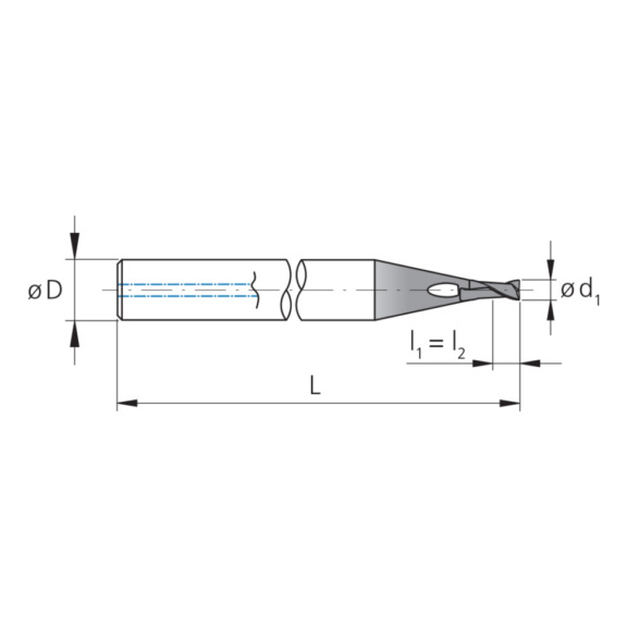 3CMC30.A1Z2.600.1, CrazyMill Cool TypA  1.5xd Ø6.00 zylindrisch - 3CM, VHM Schaftfräser