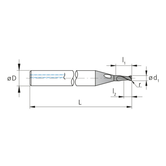 3CMC30.B2Z2.180.1, CrazyMill Cool TypB 3xd Ø1.80 torisch - 3CM, VHM Schaftfräser